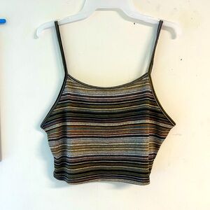 Cropped tank top size XL